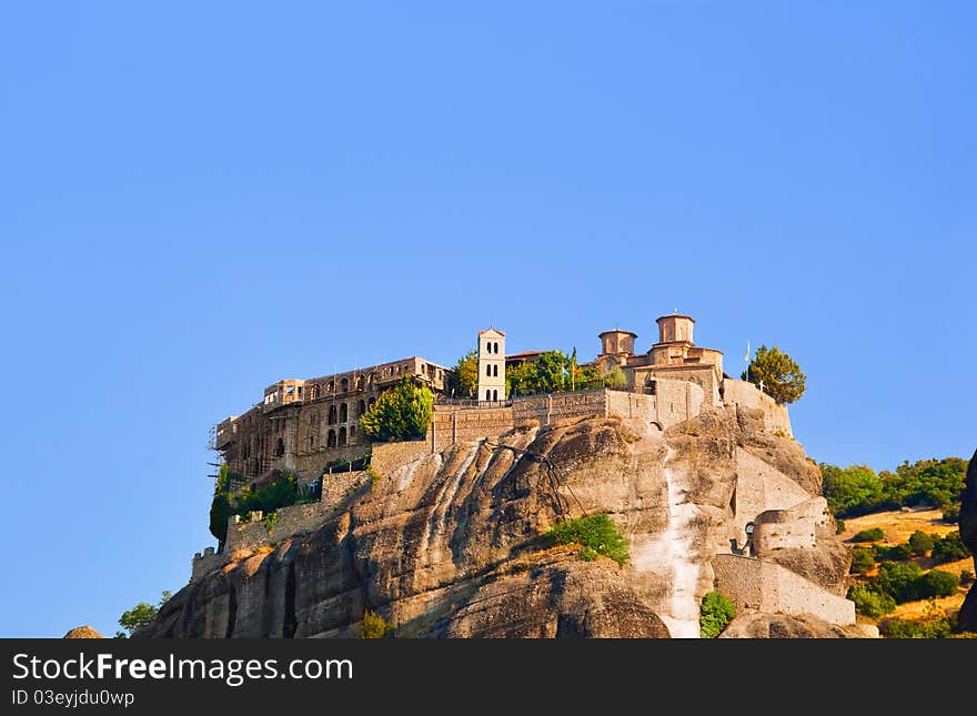 Meteora monastery in Greece - travel background