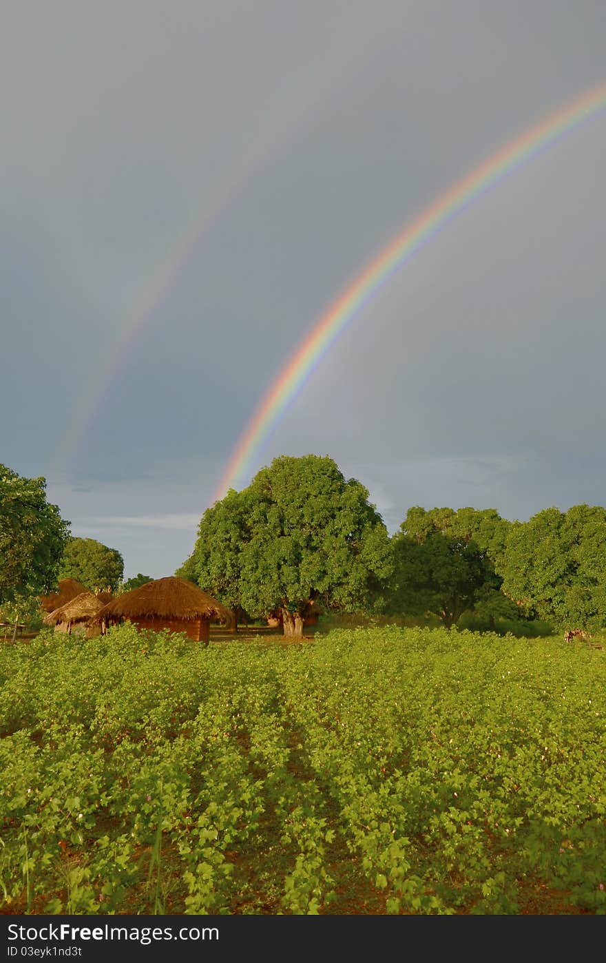 A big rainbow in Africa, Malawi