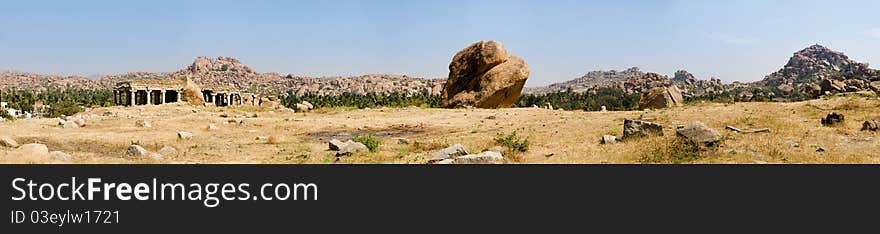 Hampi panorama, India