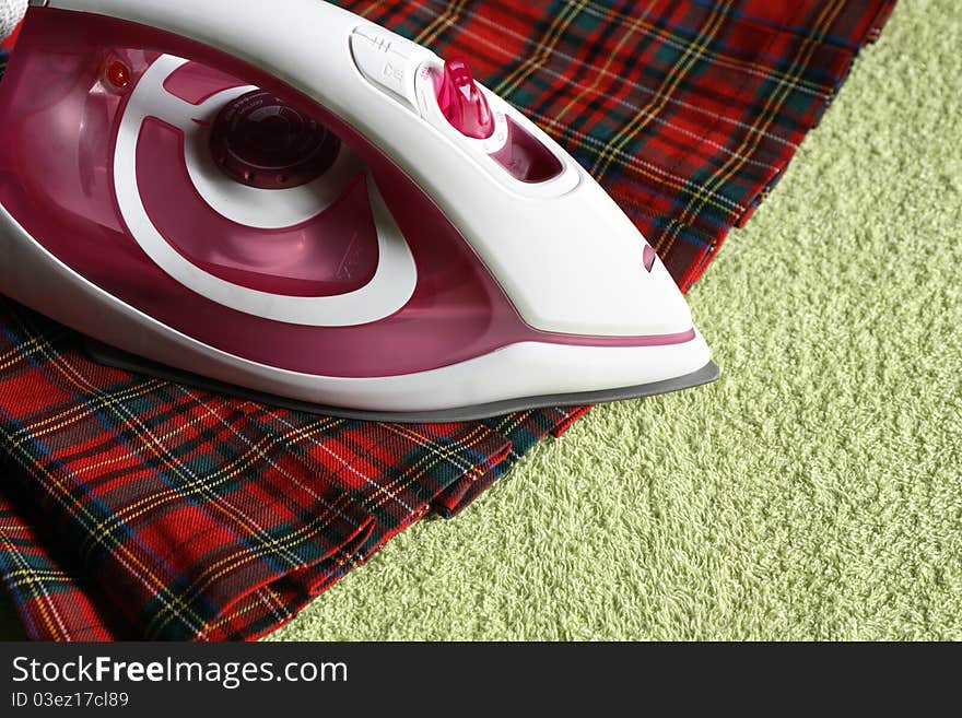 Electric iron and kilt