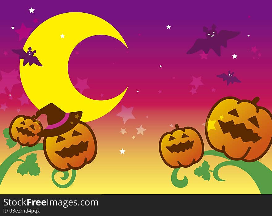 Night story of pleasant Halloween