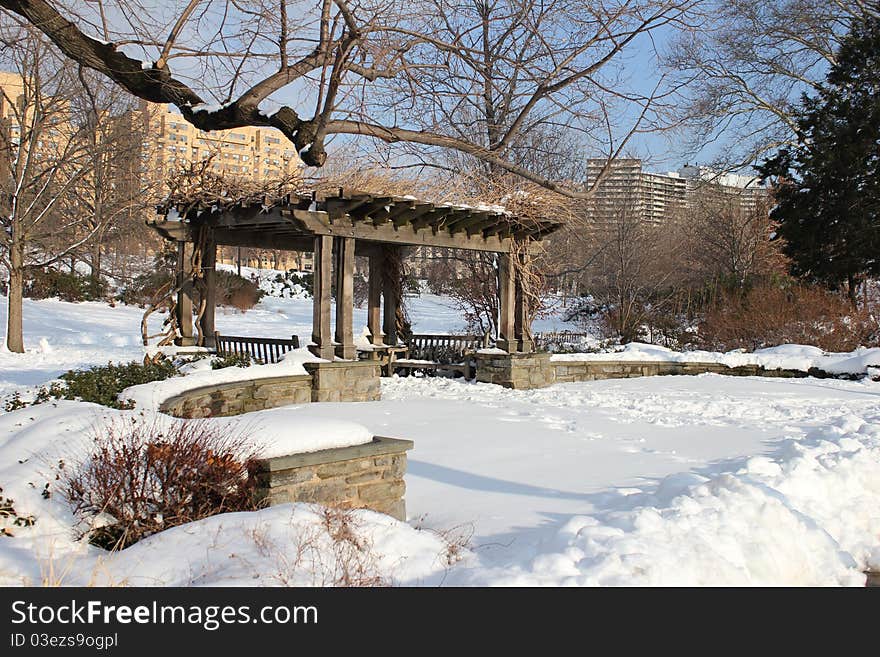 Relaxing winter afternoon in the Fairmount Park - Philadelphia. Relaxing winter afternoon in the Fairmount Park - Philadelphia