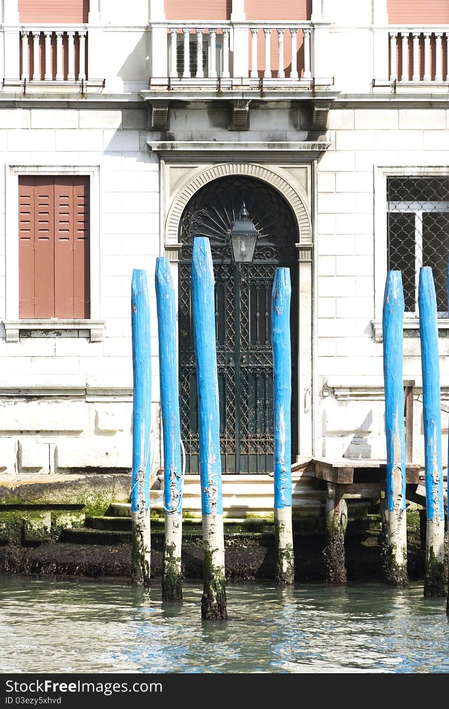 Venetian traditional house on a channel