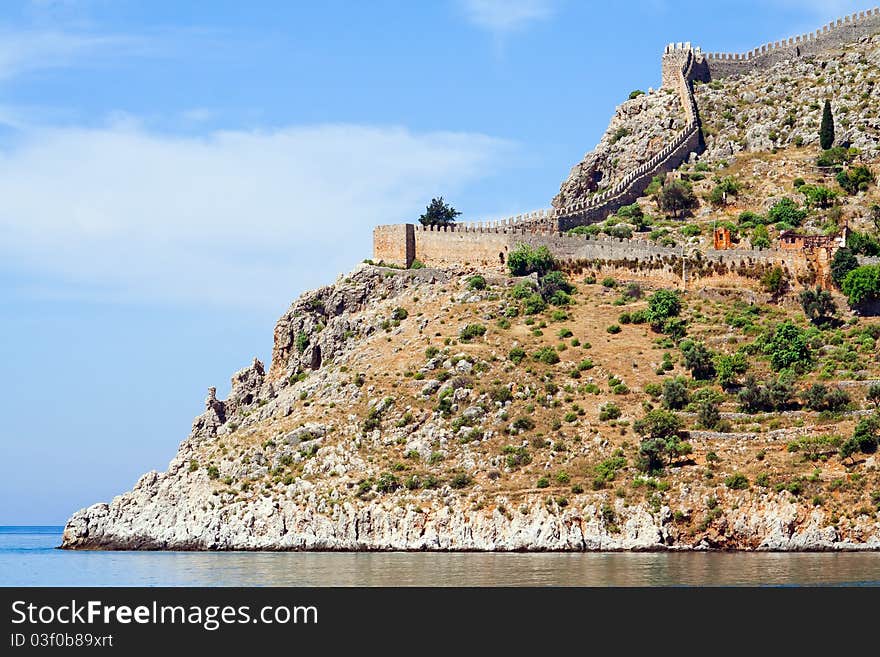 Turkish fortress at the Mediterranean sea