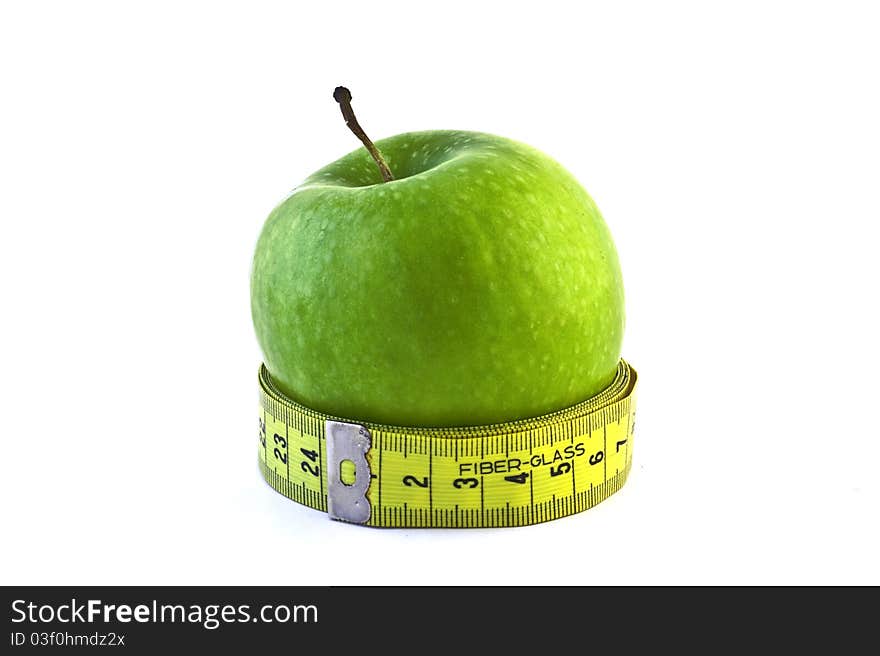 Apple With Measuring Tape