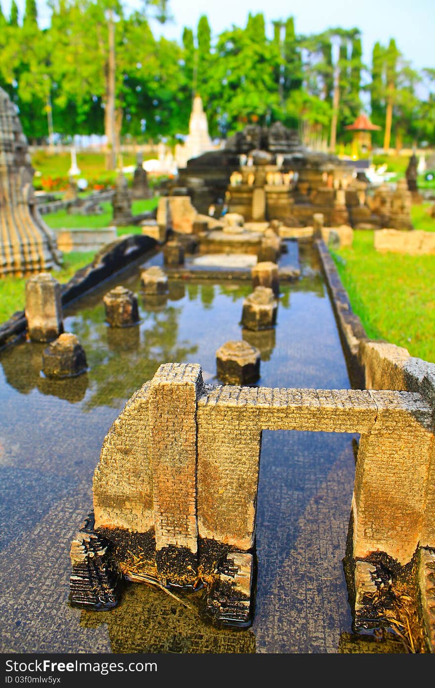 Ruins of the old town. Ruins of the old town