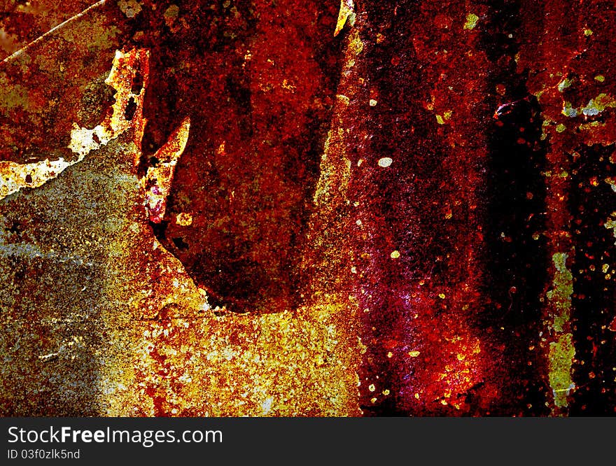 Old grunge corrosion metal sheet