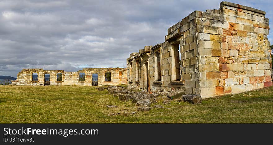 Ruins at the Saltwater River Convict Probation Station in Tasmania. Ruins at the Saltwater River Convict Probation Station in Tasmania.