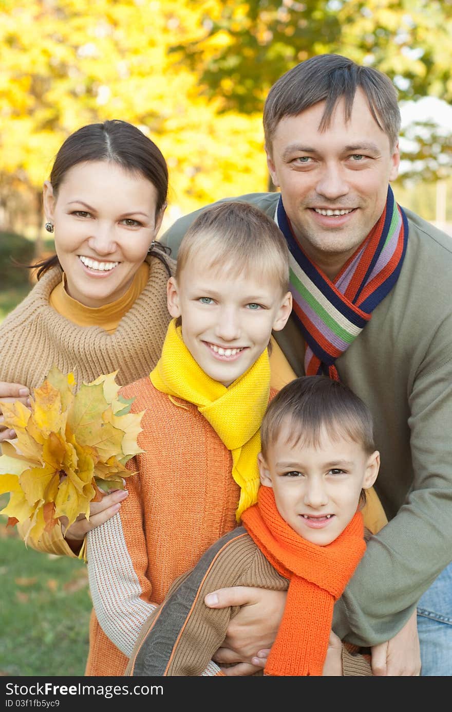 Portrait of a nice family