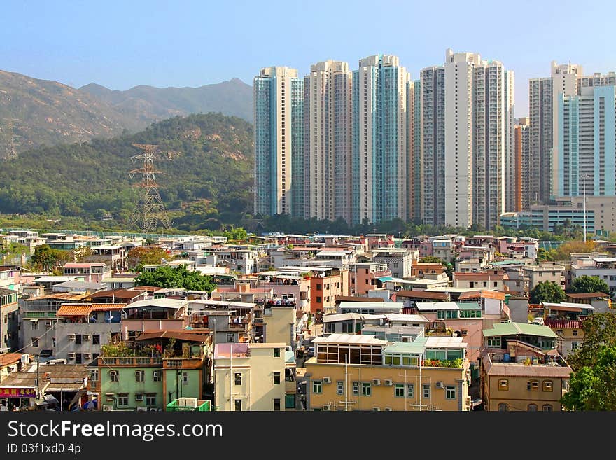 Tuen Mun, one of a Hong Kong downtown.