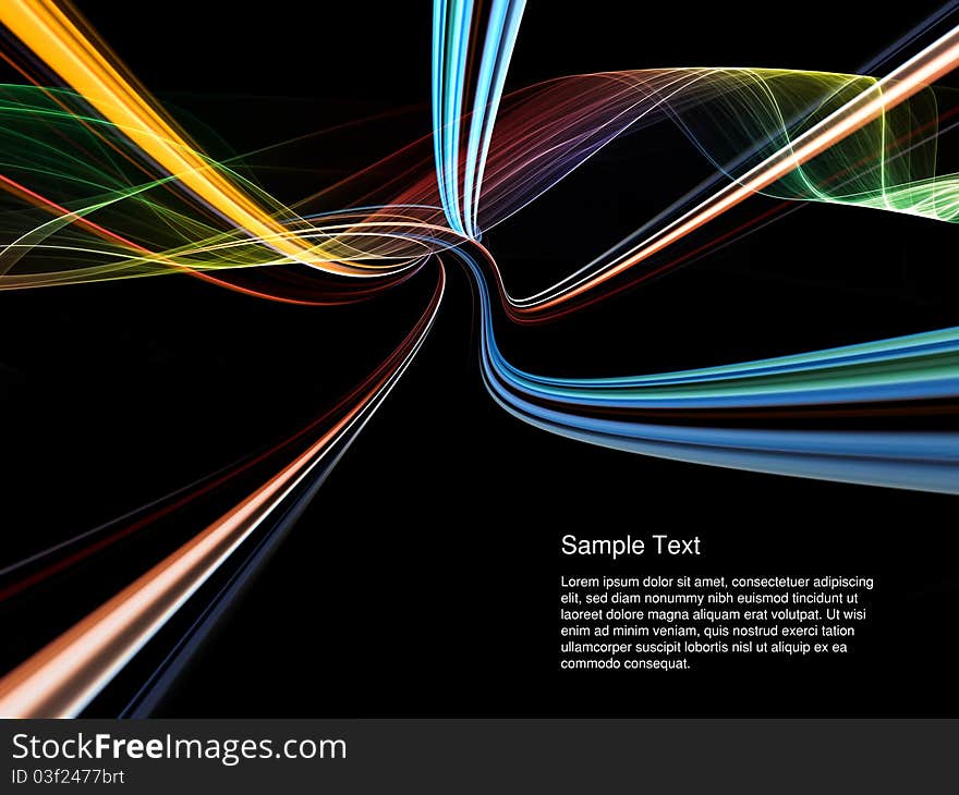 Dynamic interplay of lines on the subject of modern technologies, communications, progress, motion, flexibility and speed. Dynamic interplay of lines on the subject of modern technologies, communications, progress, motion, flexibility and speed