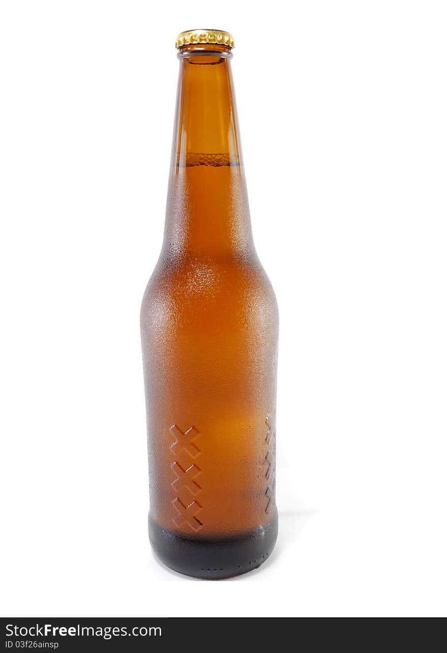 Brown bottle of beer