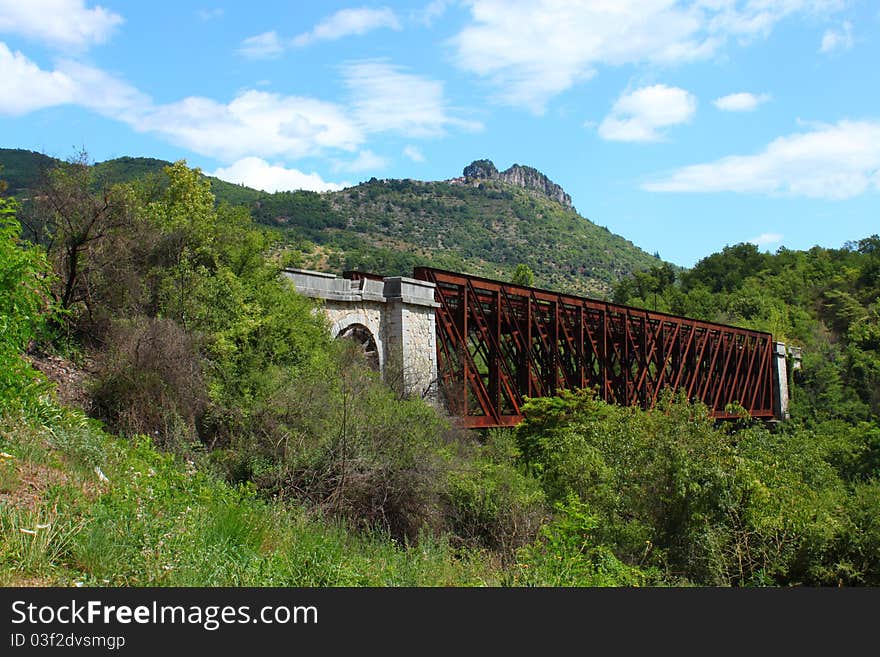 Old Railway Bridge near Pont du Gard