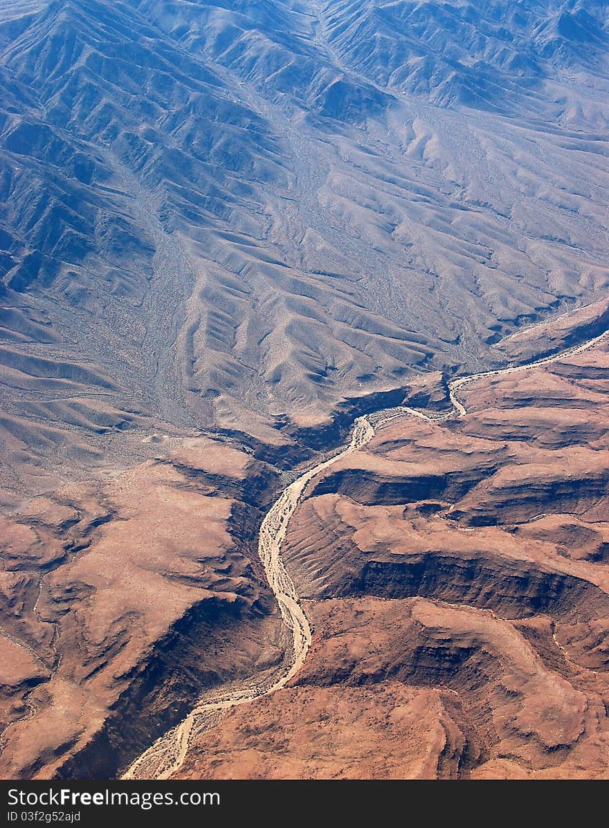 Aerial view of Grand Canyon