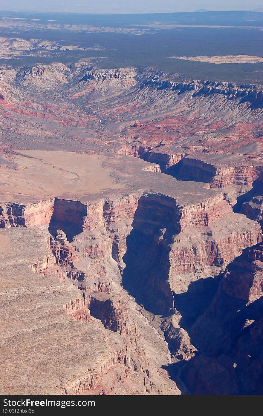 Aerial view of Grand Canyon