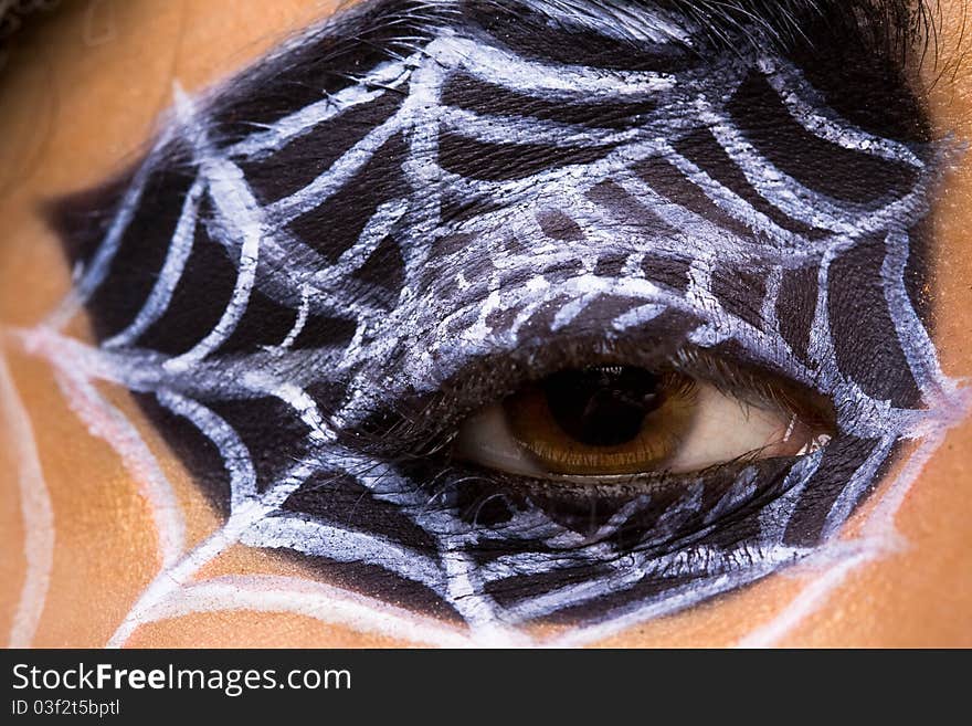 Woman With Spider Cobweb