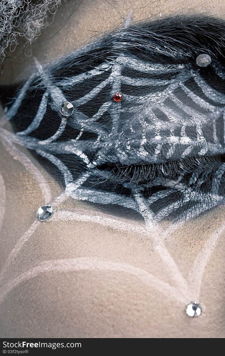 Woman With Spider Cobweb