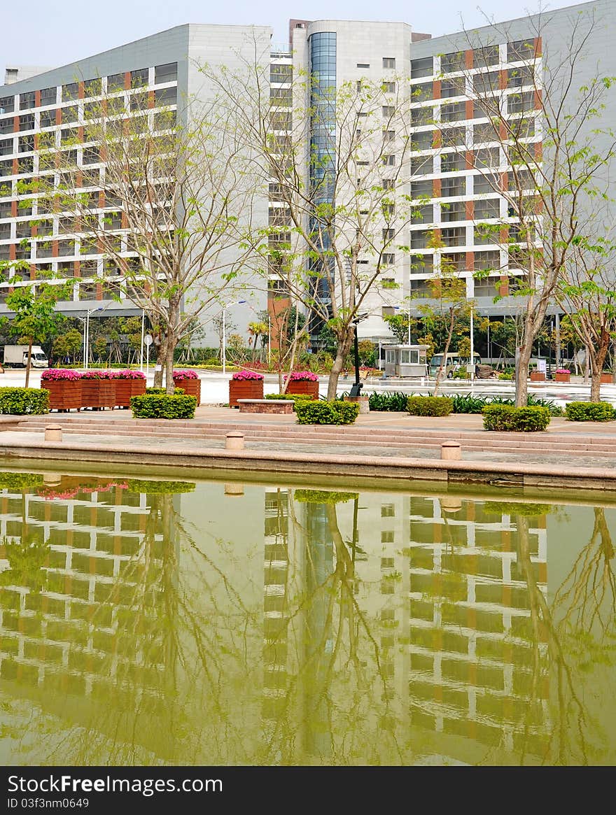 Waterside buildings,Was taken in April 25, 2011 Shenzhen, China. Waterside buildings,Was taken in April 25, 2011 Shenzhen, China