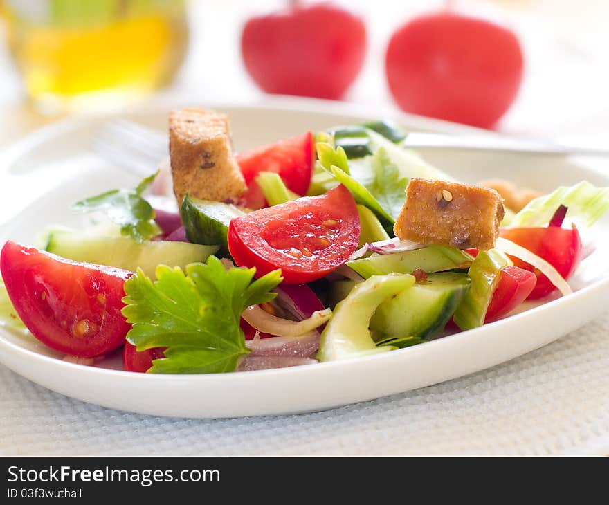 Fresh vegetables salad