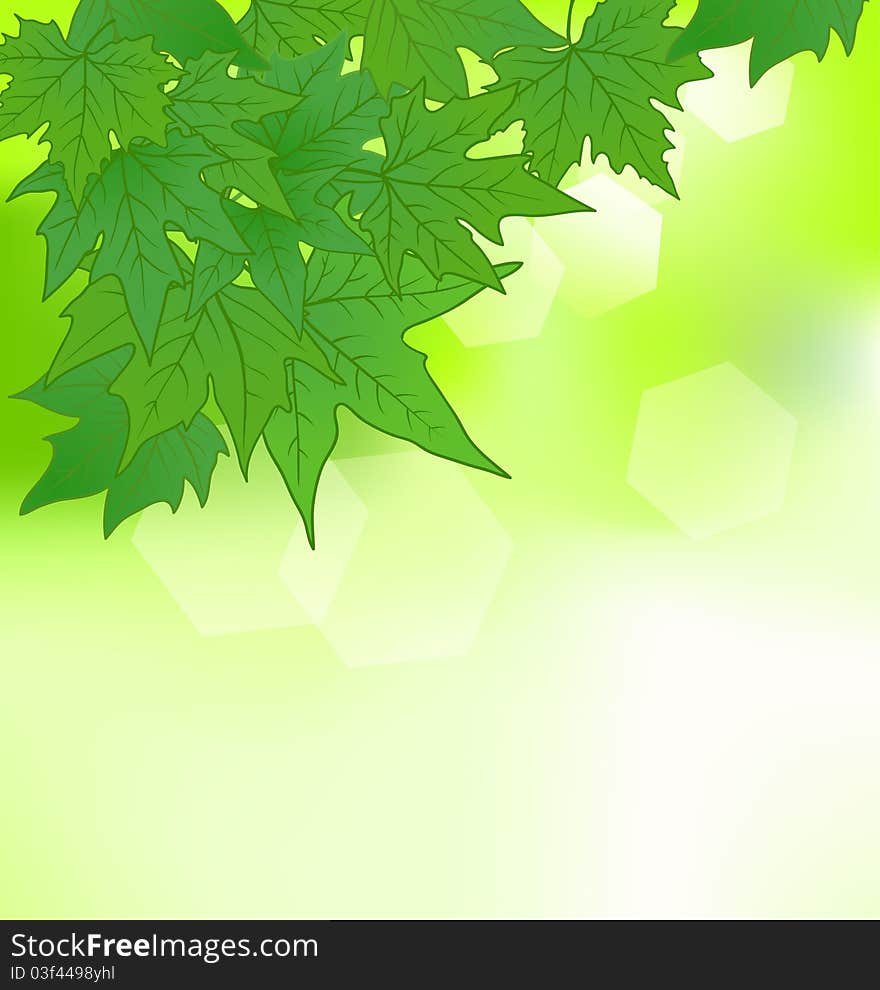 Background With Green Leaves