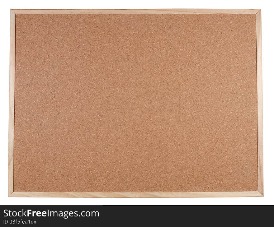 Blank Corkboard With A Wooden Frame