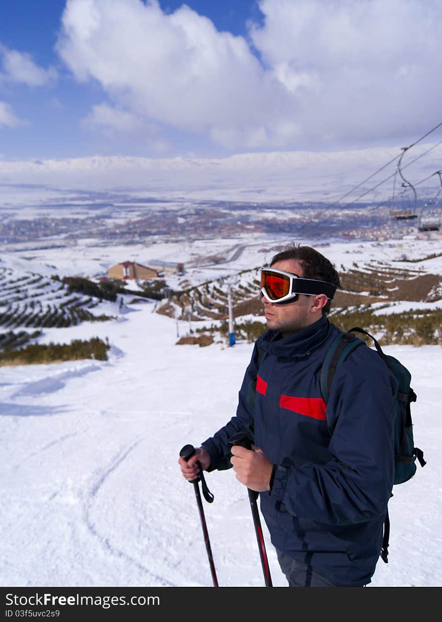 Young Skier In  Palandoken