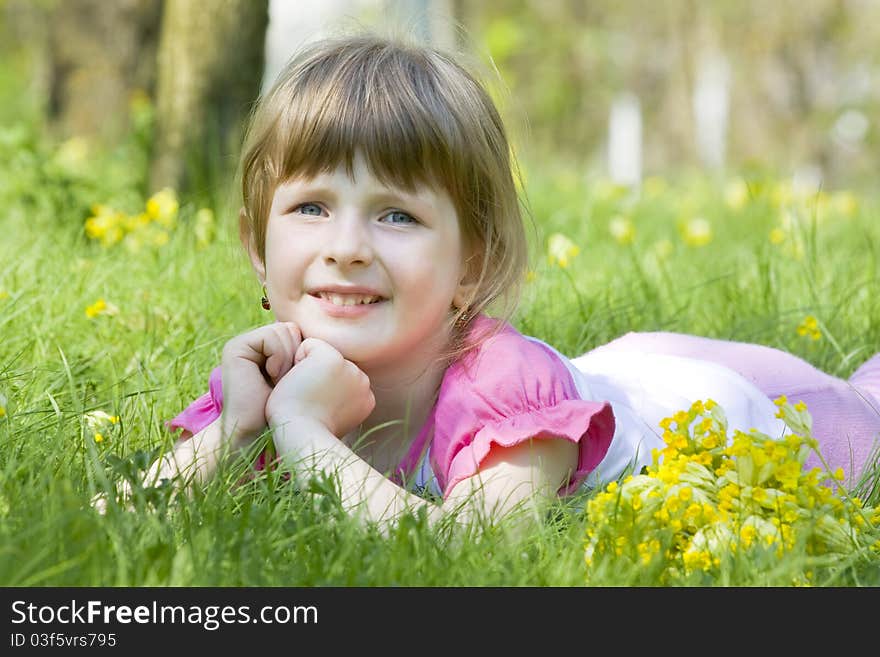 Girl in the grass