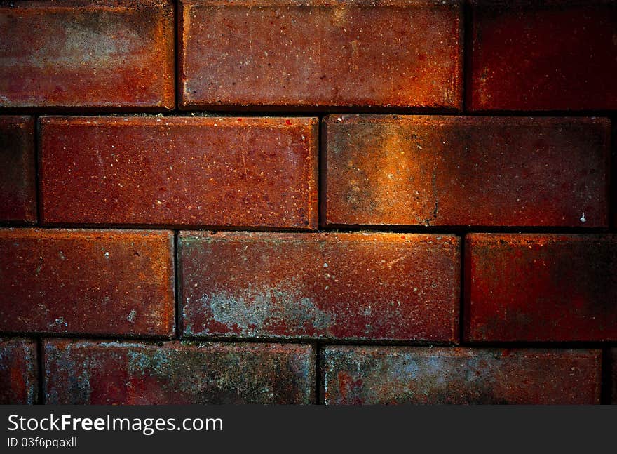 Red brick wall or a barrier in the area but not to the beauty of sleep.