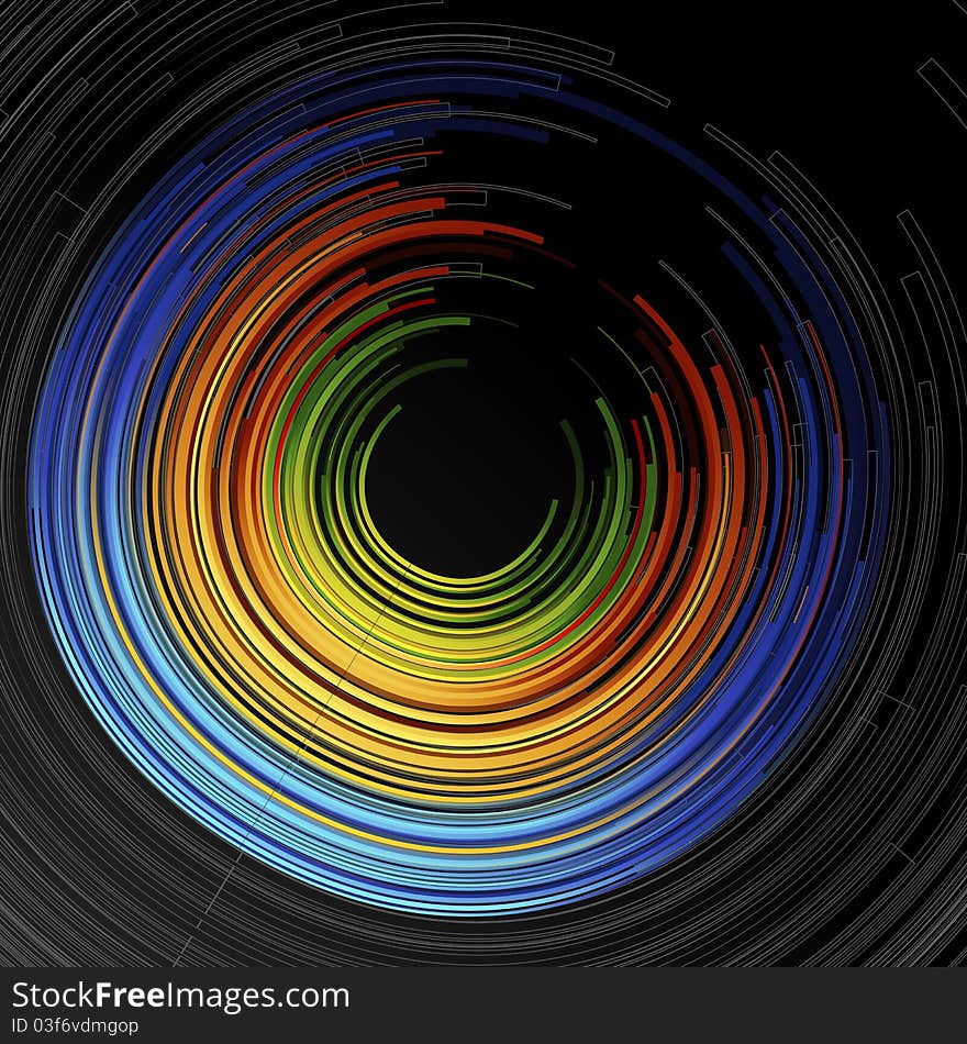 Illustration of abstract  background with colorful circle. Illustration of abstract  background with colorful circle