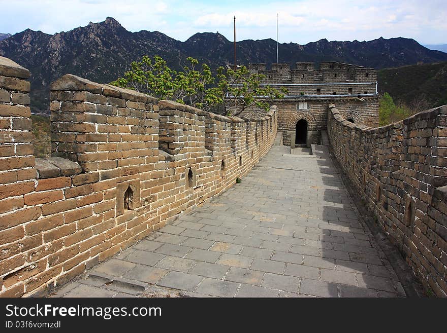 The great wall of beijing,China. The great wall of beijing,China.