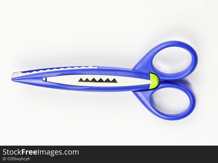 Colorful zigzag scissors