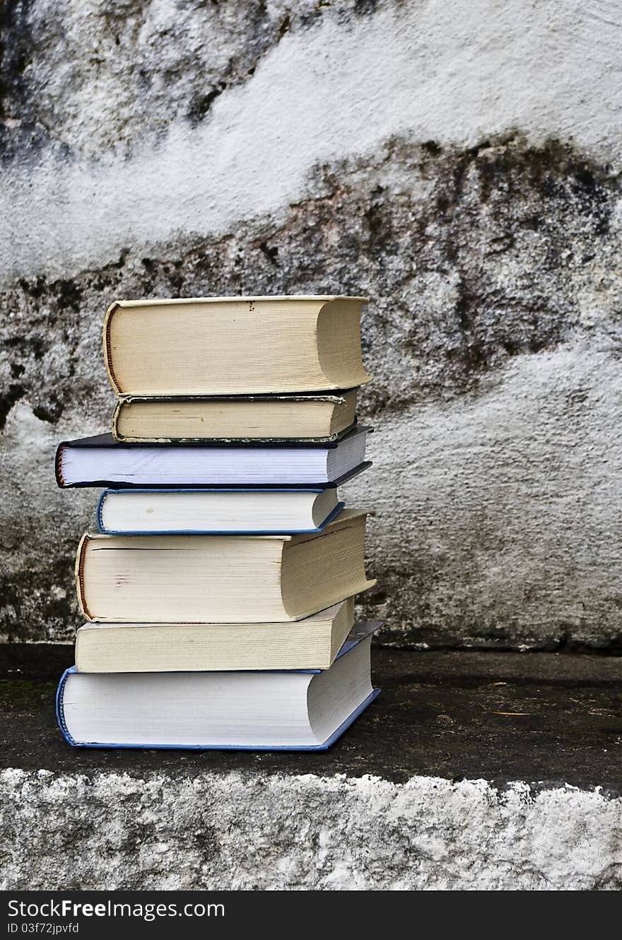 Beautiful old books in amazing light and colors