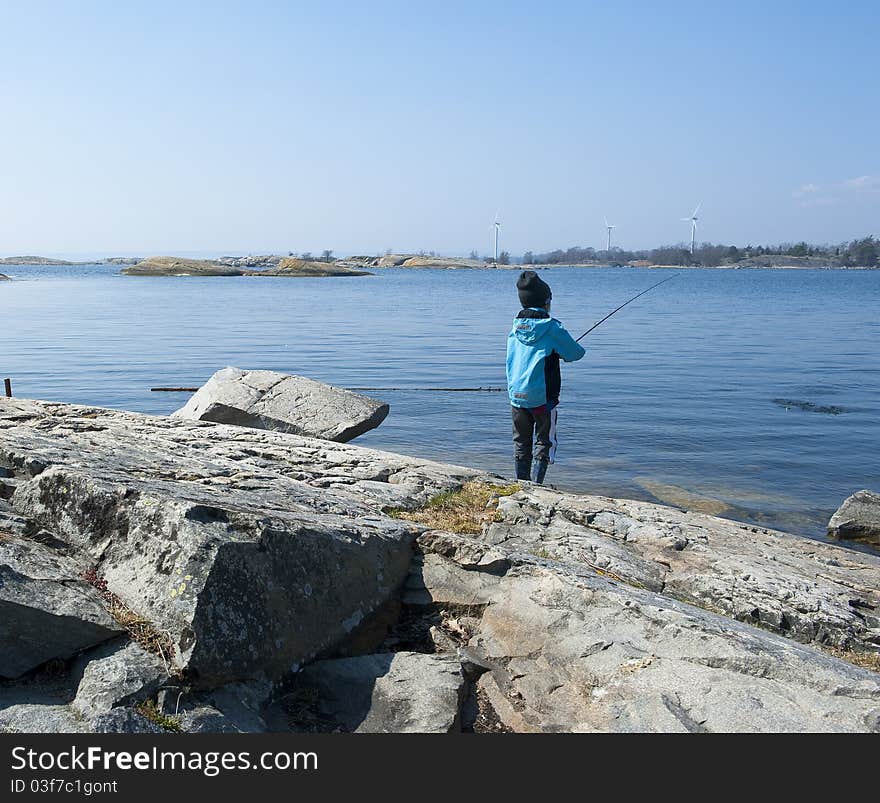 Young fishermen