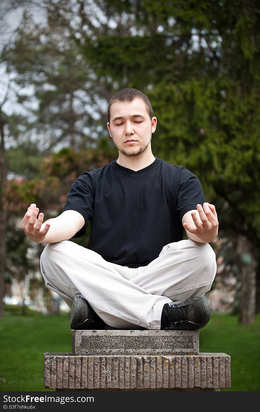 Man Doing Yoga