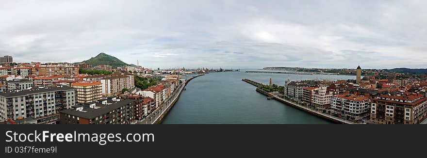 Panoramic view of Getxo Neiborghthood in Bilbao (Spain). Panoramic view of Getxo Neiborghthood in Bilbao (Spain)