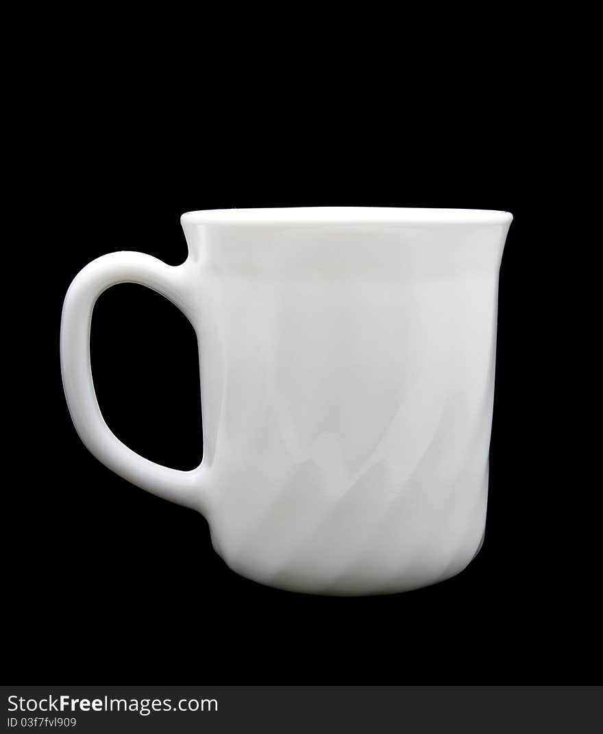 White cup isolated