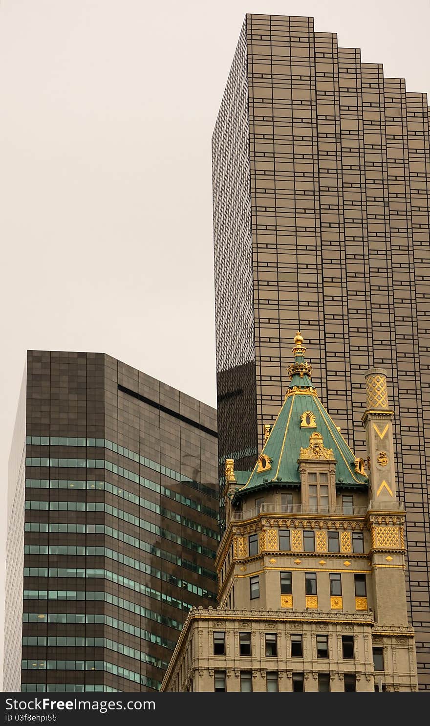 Old and New Upper Midtown Manhattan Skyscrapers