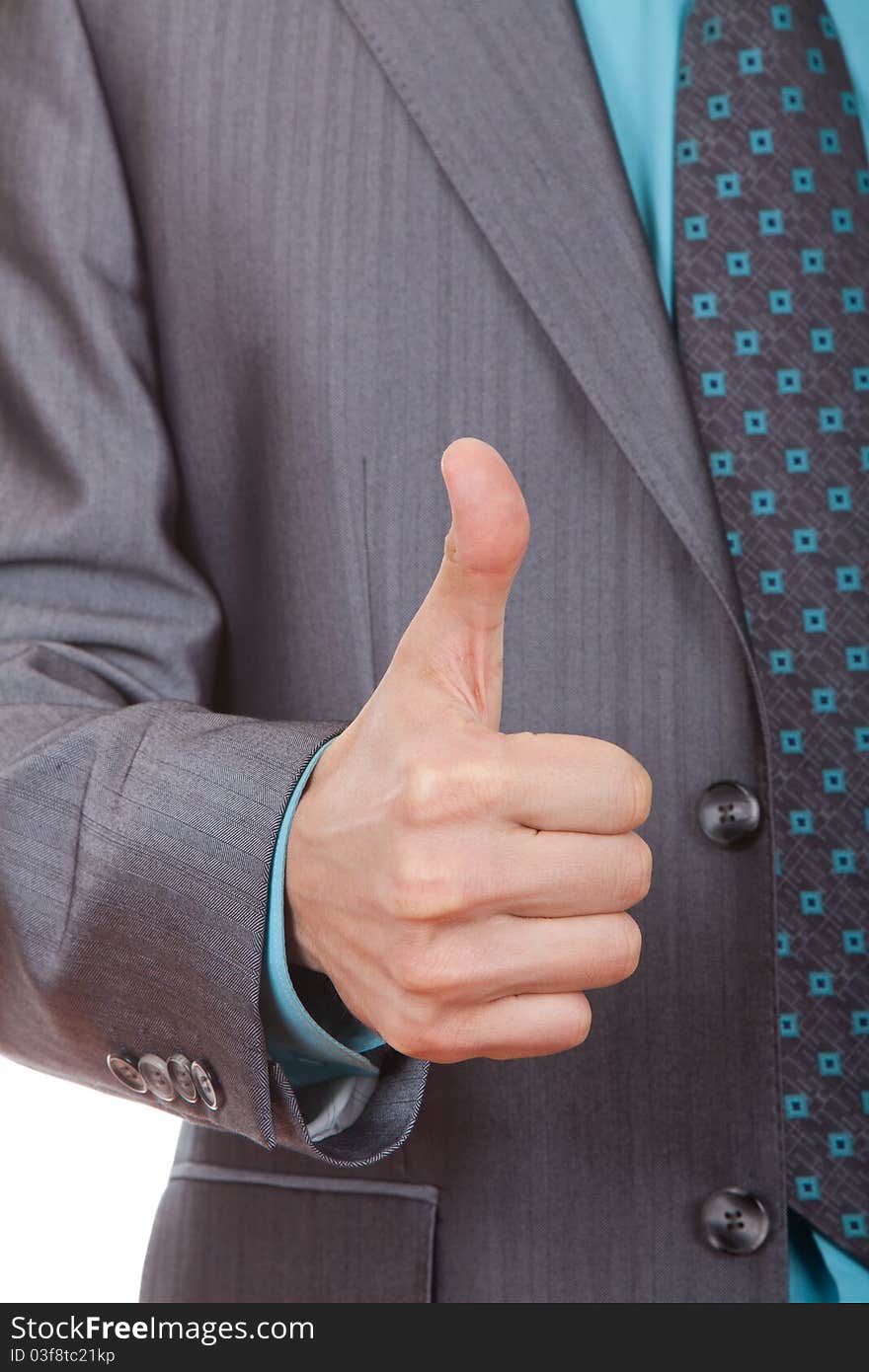 Businessman holding thumbs up. Approval, Good Work!. Businessman holding thumbs up. Approval, Good Work!