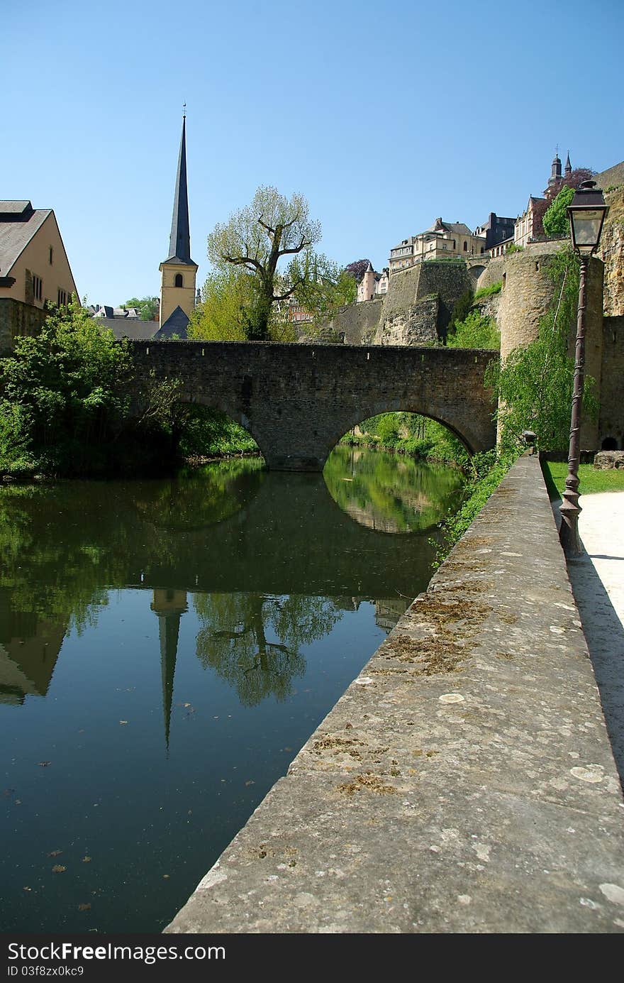 Beautiful Luxembourg City and its green nature