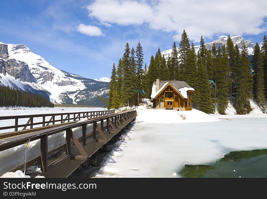 Emerald lake Chalet, Yoho National Park, British Columbia, Canada. Emerald lake Chalet, Yoho National Park, British Columbia, Canada