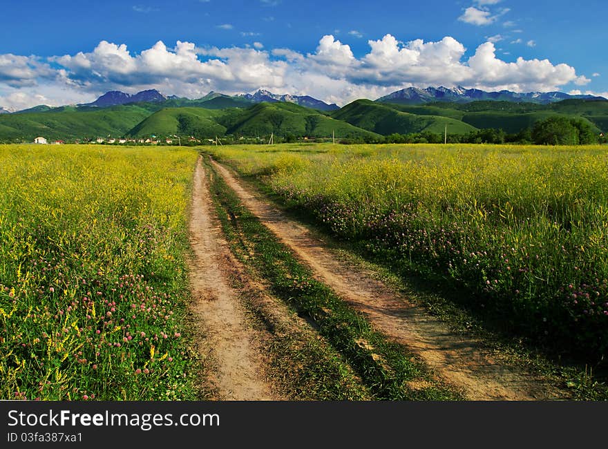 Road to the mountain