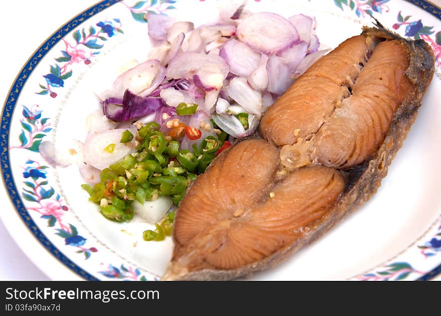 Fried fish thai style food