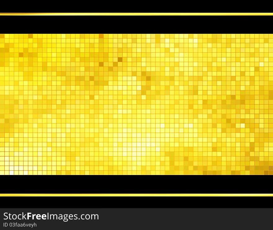 Golden business mosaic. Luxury background.