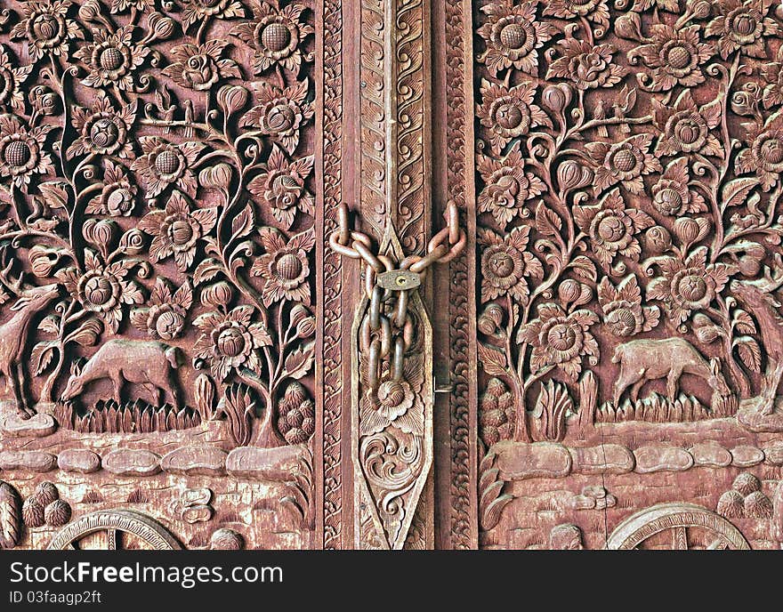 Thai Temple Doors.