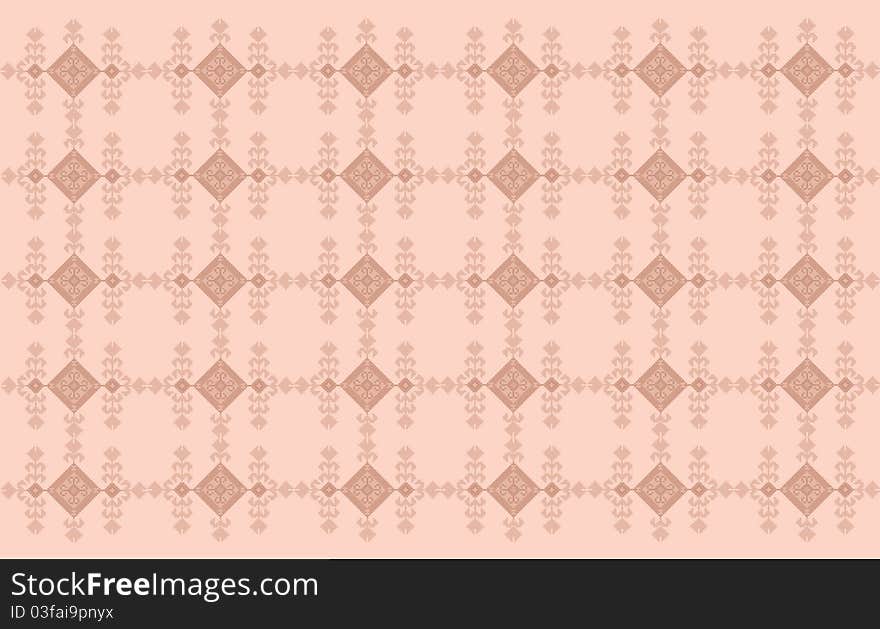 Pink carpet design background antique. Pink carpet design background antique