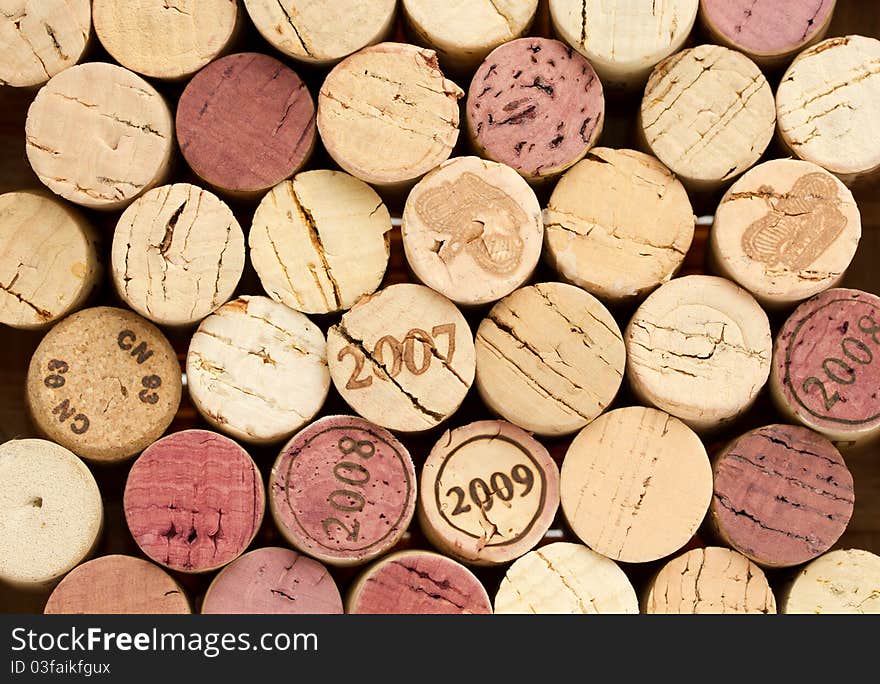 Stack of corks