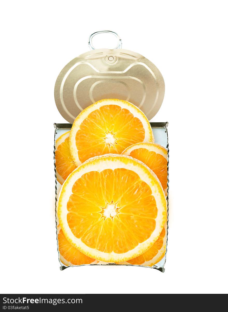 Fresh orange in cross-section isolated Can fruit concept. Fresh orange in cross-section isolated Can fruit concept.