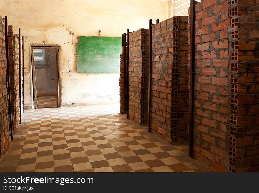 Tuol Sleng prison Phnom Penh, torture center of red khmer in cambodia