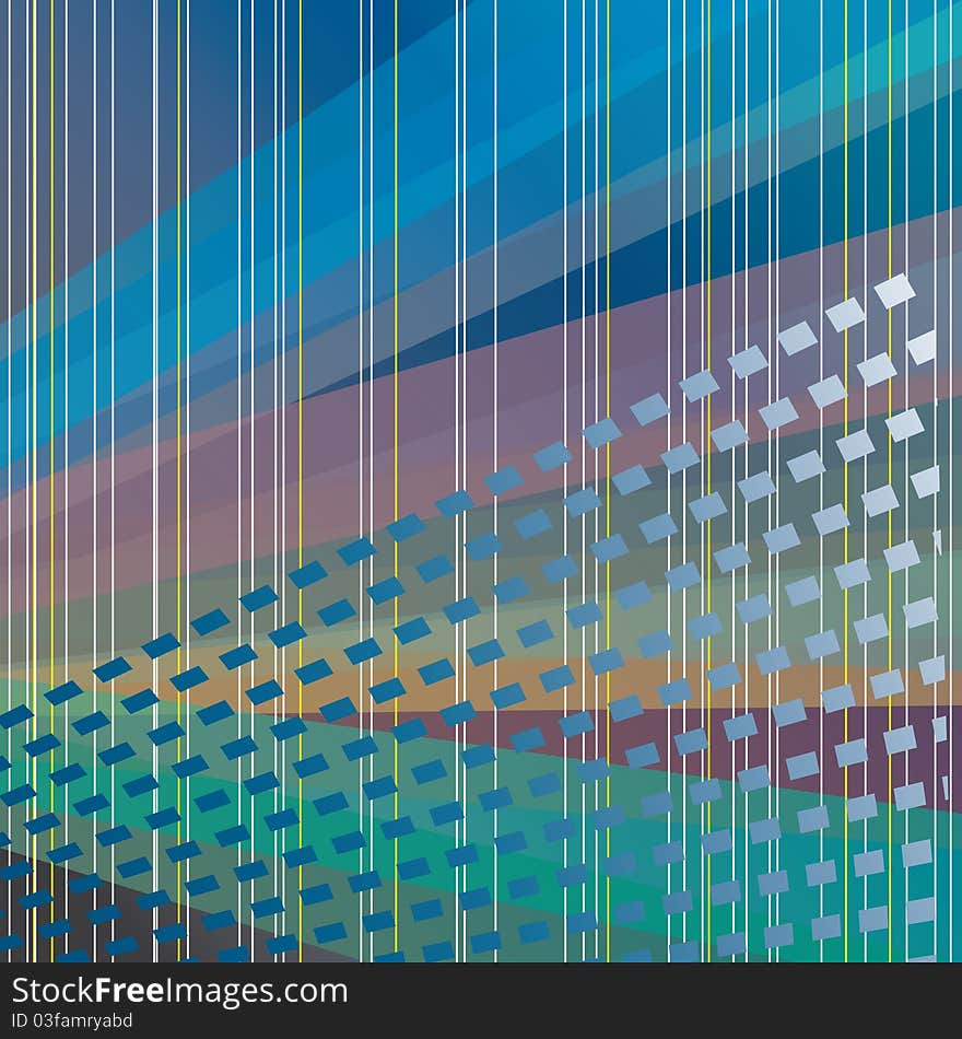 Abstract Background Of Colored Stripes