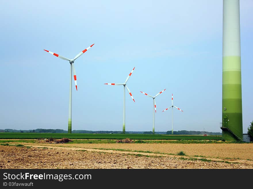 Windmills In The Field